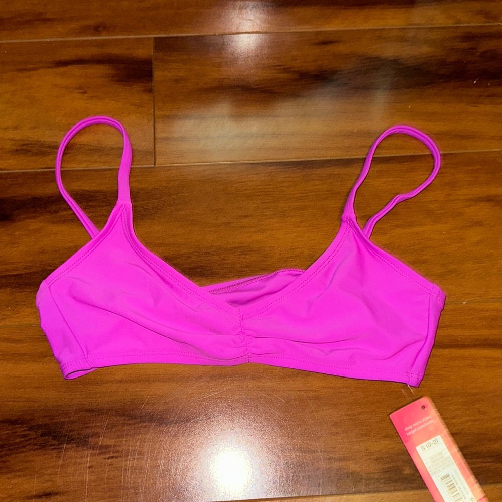 xhilaration purple bikini top